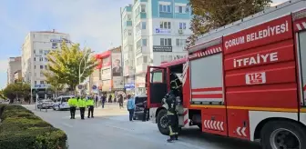 Çorum'da Seyir Halindeki Otomobilde Yangın Çıktı