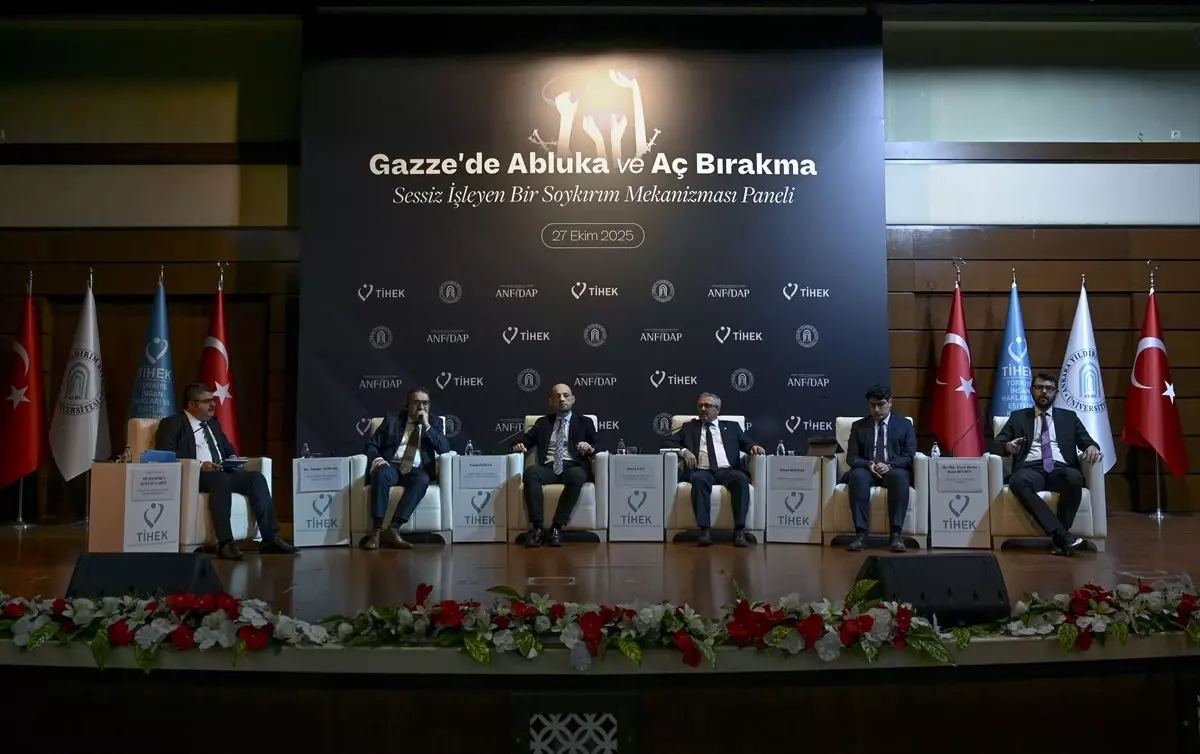 Gazze'de Abluka ve Aç Bırakma: 'Sessiz İşleyen Bir Soykırım Mekanizması' paneli