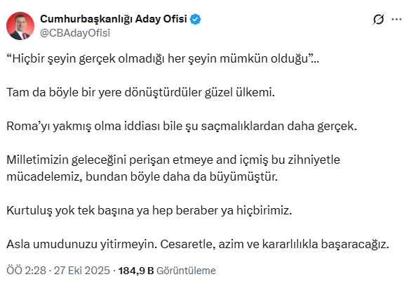 İmamoğlu's strong reaction to the detention order issued in the 'espionage' investigation