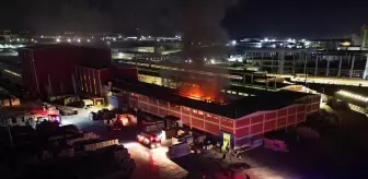 Turgutlu'da Granit Fabrikasında Yangın