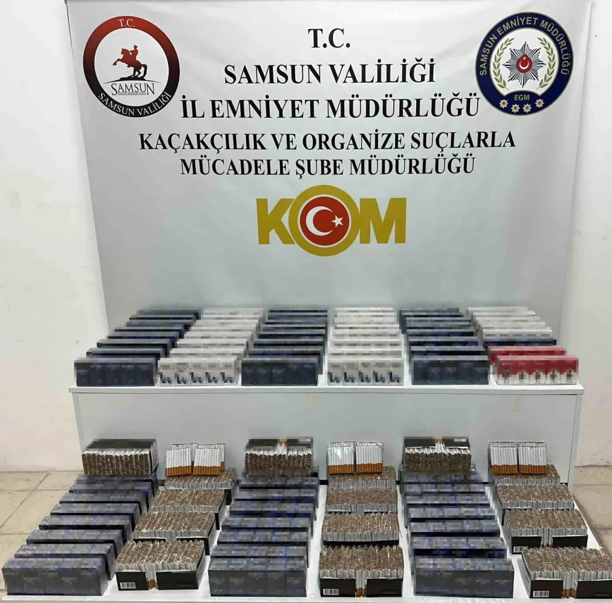 Samsun'da Kaçak Sigara Operasyonu: 19 Bin 300 Makaron Ele Geçirildi