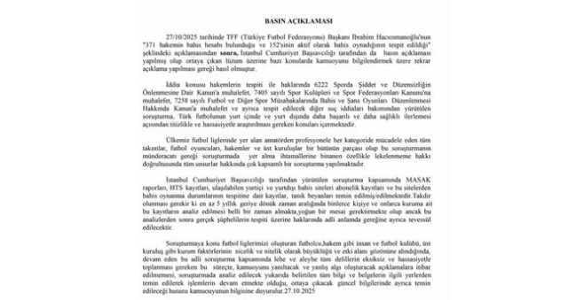 Bahis oynayan hakemler listesi SON DAKİKA! Bahis oynayan hakemler kimler, liste açıklandı mı? Bahis oynayan hakemler listesi SON DAKİKA! Bahis oynayan hakemler kimler, liste açıklandı mı?