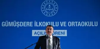 Bakan Tekin, Sarıyer'de Gümüşdere İlkokulu ve Ortaokulu'nun açılış töreninde konuştu Açıklaması