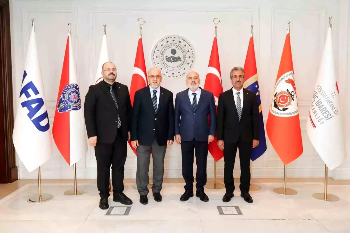 Elazığ Ticaret Borsası Başkanı, İçişleri Bakan Yardımcıları ile Ekonomi Temaslarında Bulundu