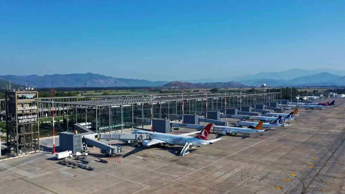 Dalaman Havalimanı Eylül Ayında 852 Bin Yolcu Ağırladı