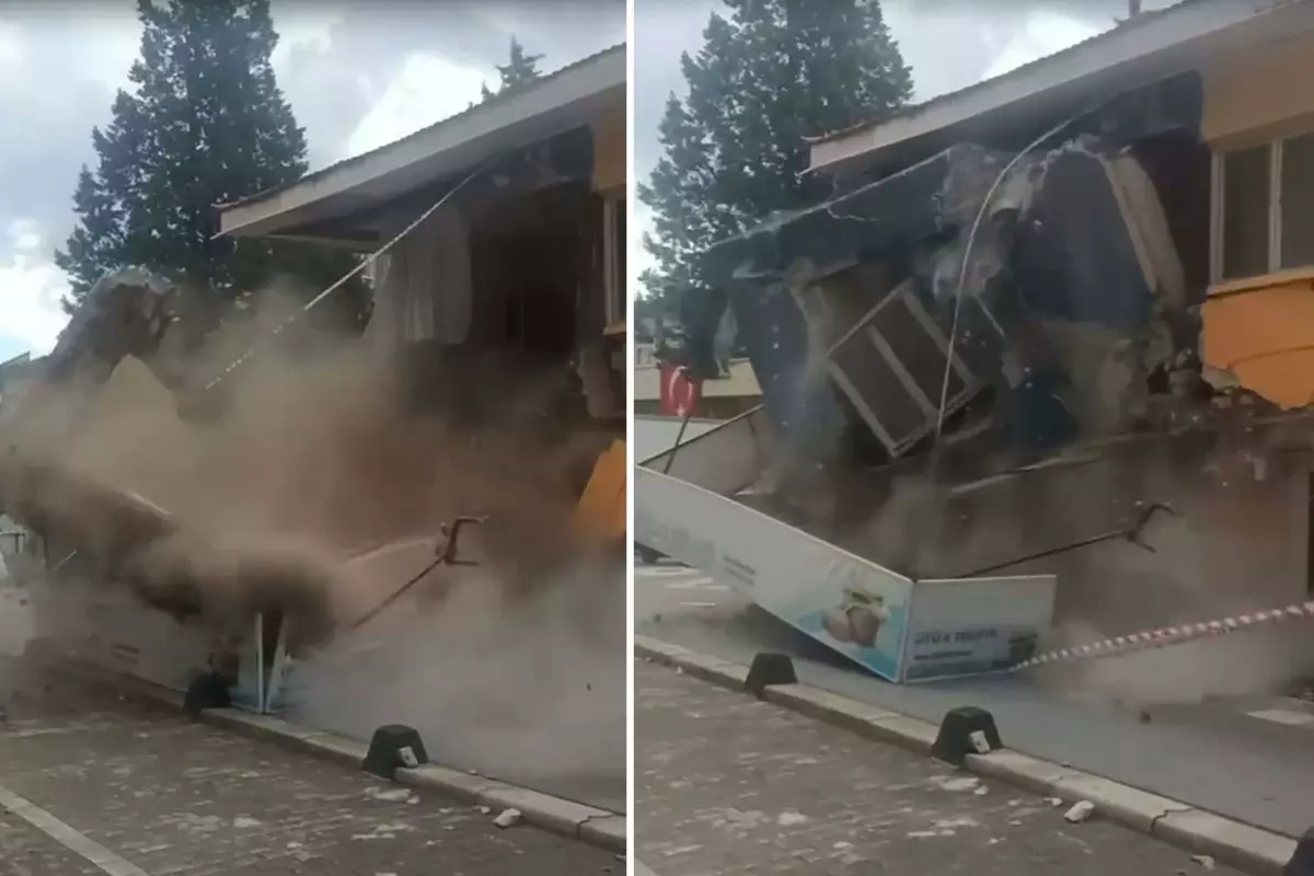 Deprem geçti ama tehlike bitmedi! Korku dolu anlar kamerada