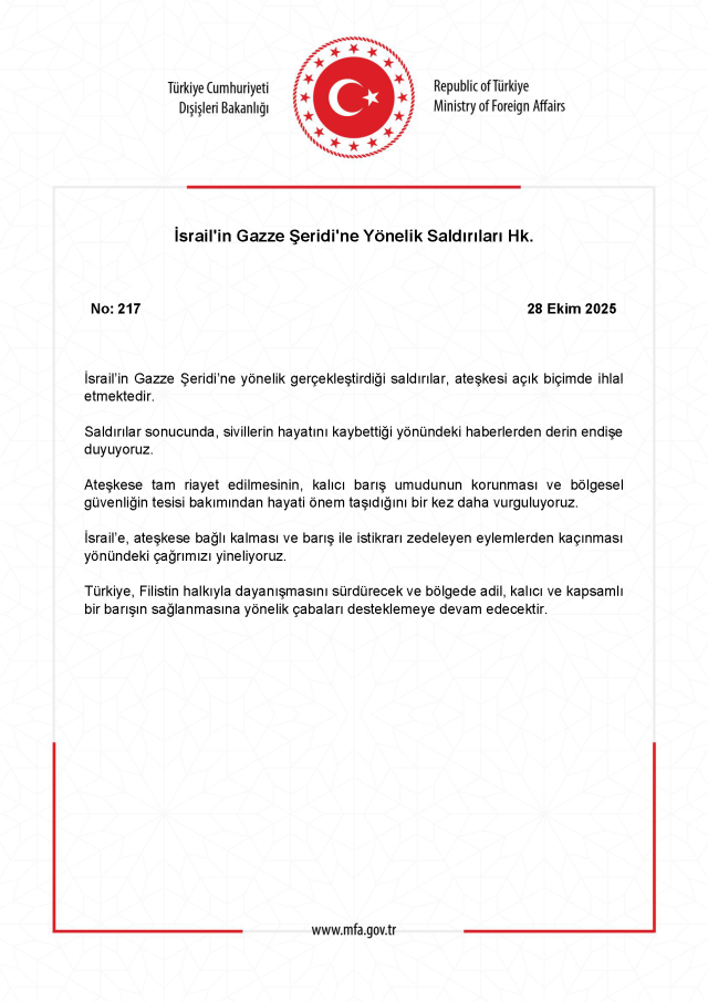 Turkey's consecutive reactions to Israel's brutality in Gaza