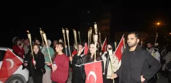 Muş'ta Cumhuriyet'in 102. yıl dönümü fener alayı ile kutlandı