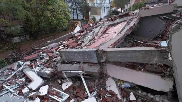 The destruction in Sındırgı became apparent as day broke