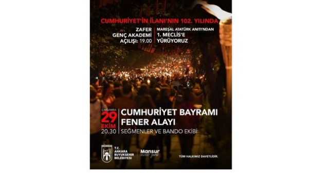 Ankara'da 29 Ekim Fener Alayı ne zaman, saat kaçta, nerede yapılacak?
