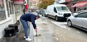 Bayburt'ta Sağanak ve Dolu Hayatı Olumsuz Etkiledi