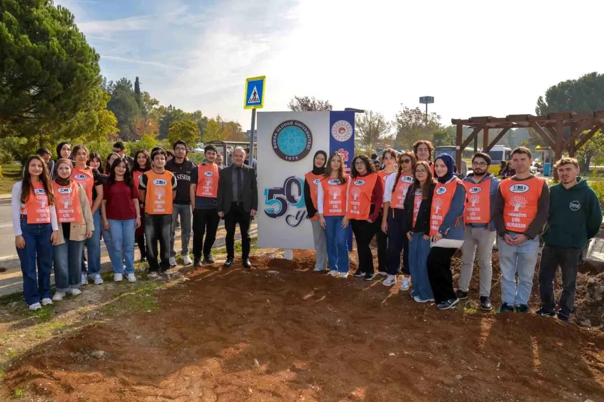Bursa Uludağ Üniversitesi 50. Yılını Fidan Dikimi İle Kutladı