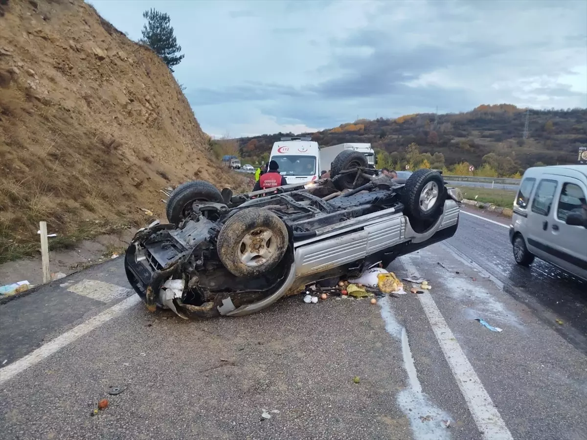 Çankırı'da Pikap Devrildi: 1 Yaralı