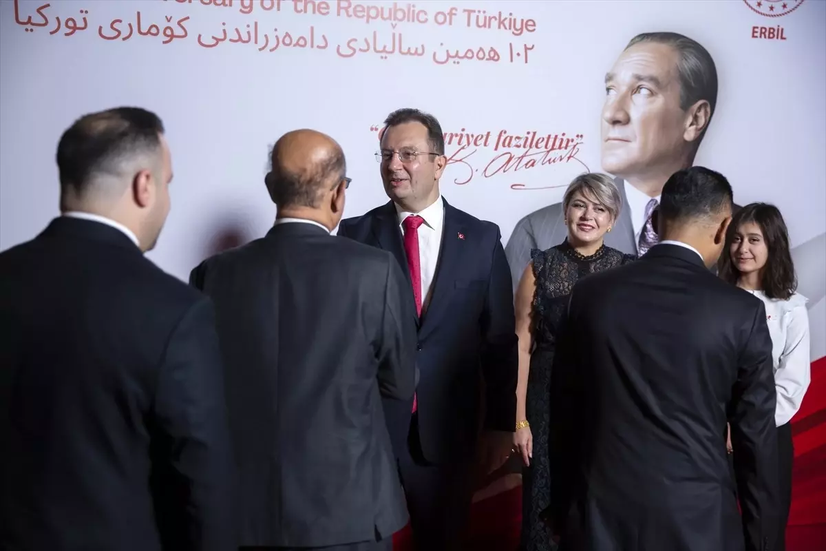 Erbil'de Türkiye Cumhuriyeti'nin 102. yılı dolayısıyla resepsiyon düzenlendi