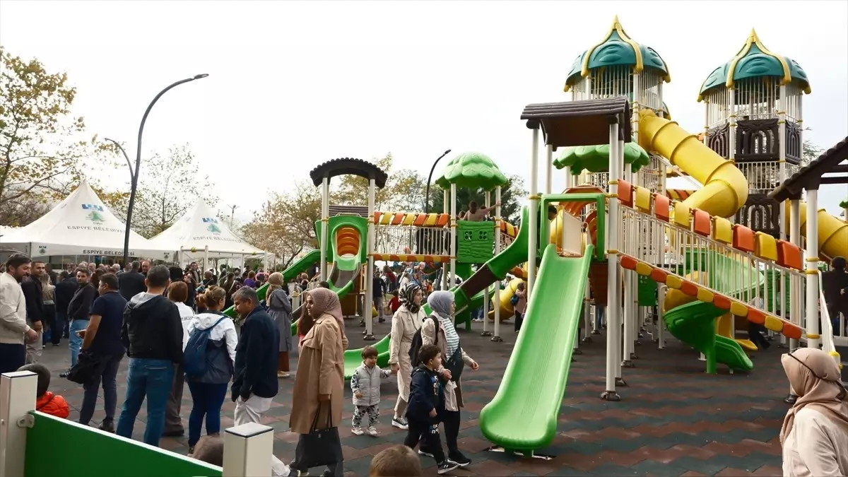Espiye'de Yenilenen Cumhuriyet Parkı Hizmete Açıldı
