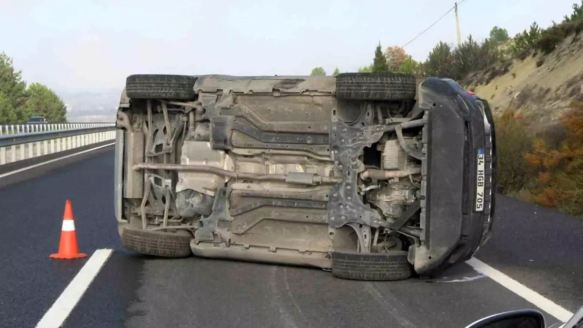 Kütahya'da Trafik Kazası: 1 Yaralı
