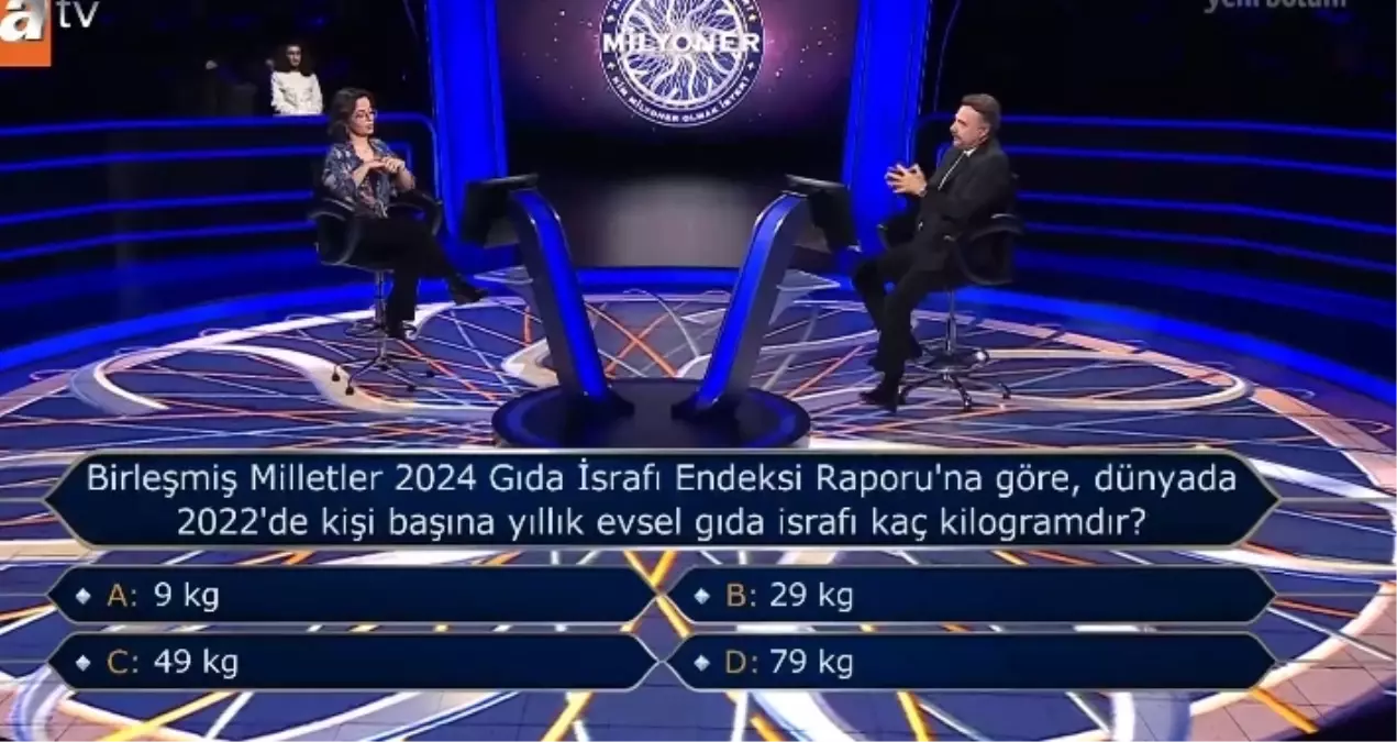 Birleşmiş Milletler 2024 Gıda İsrafı Endeksi Raporu'na göre, dünyada 2022'de kişi başına yıllık evsel gıda israfı kaç...