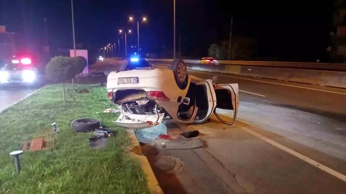 Karamürsel'de Takla Atan Otomobilde 3 Yaralı