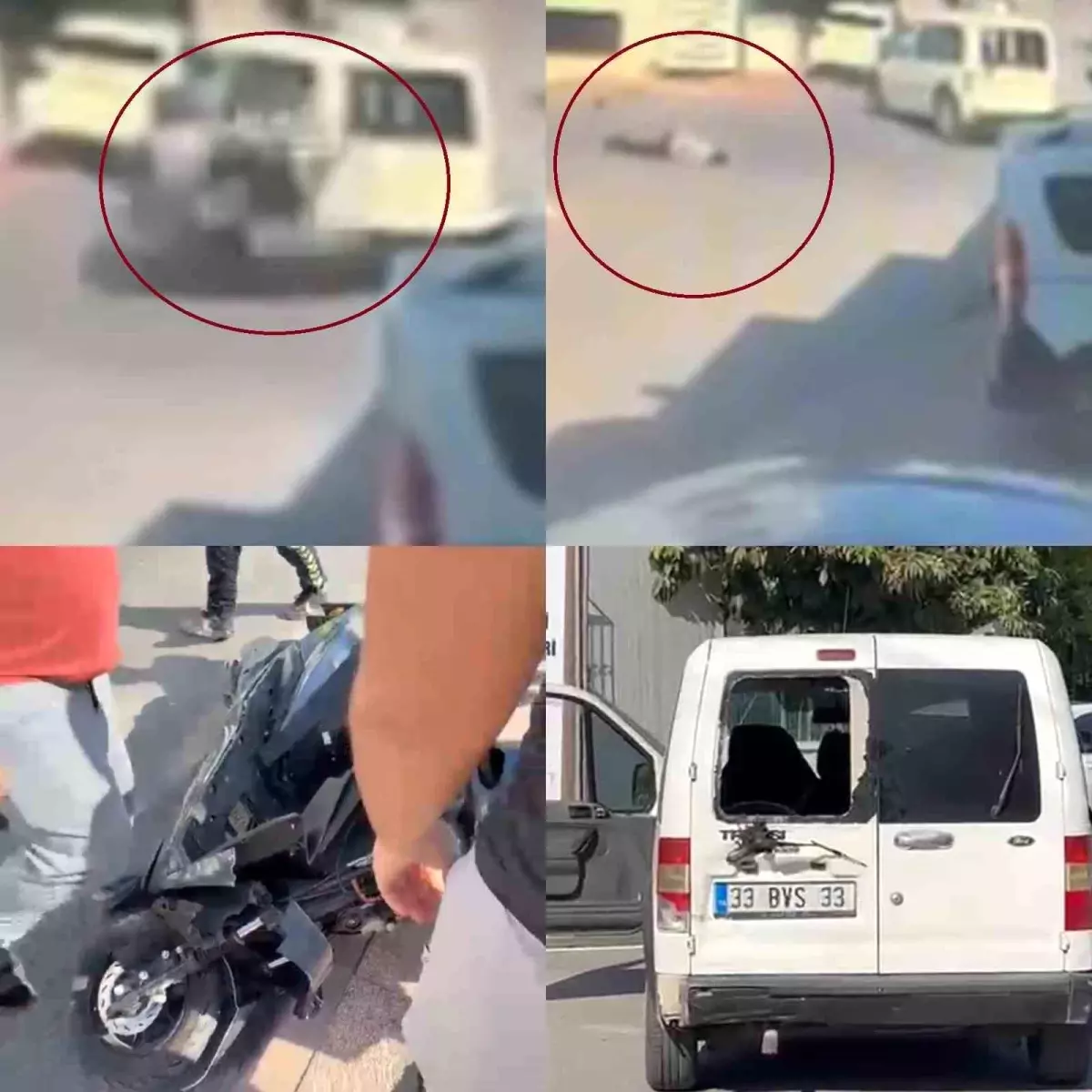 Mersin'de Motosiklet Kazası: Sürücü Yaralandı