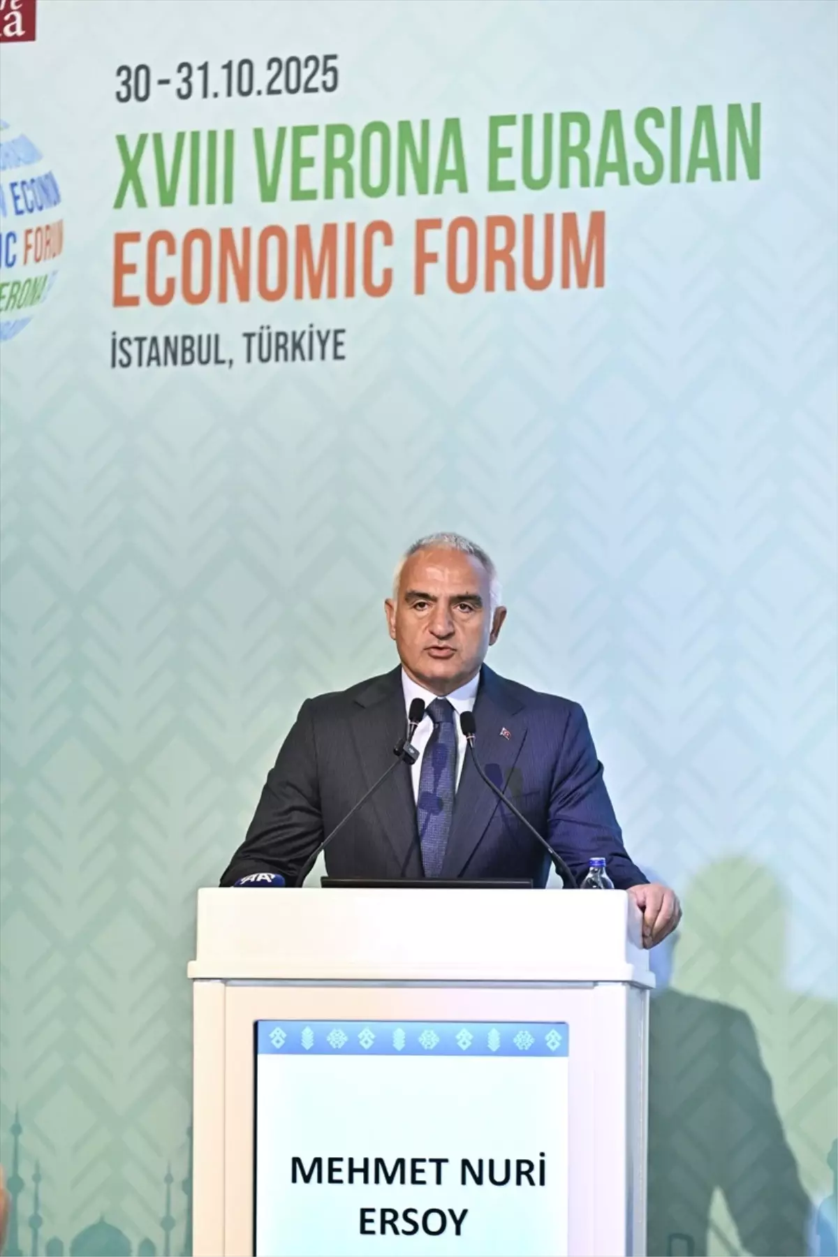 Kültür ve Turizm Bakanı Ersoy, 18. Verona Avrasya Ekonomik Forumu'nda konuştu Açıklaması