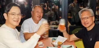 Samsung, Hyundai ve Nvidia'nın CEO'ları aynı masada