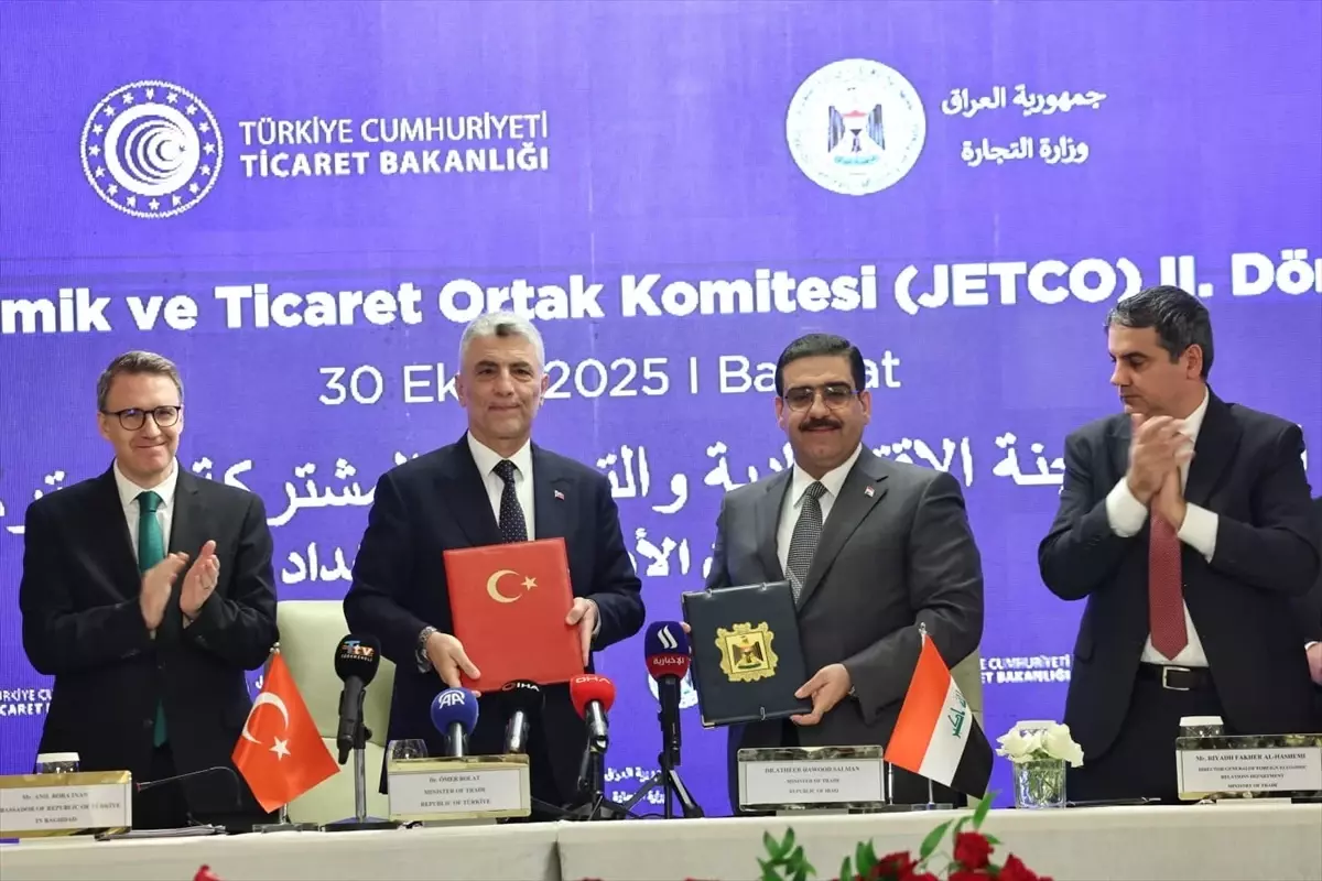 Türkiye ile Irak arasında '2. Dönem JETCO Protokolü' imzalandı