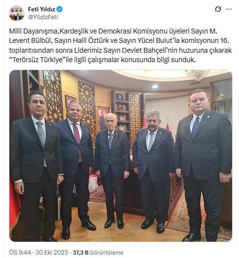 Bahçeli'yi ziyaret eden Feti Yıldız'dan manidar cuma mesajı 3 bahceli yi ziyaret eden feti yildiz dan manidar 19204604 2219 m