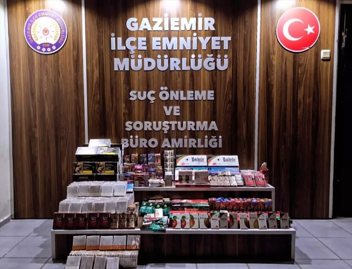 İzmir'de Kaçak Tütün Operasyonu: 4 Şüpheli Yakalandı