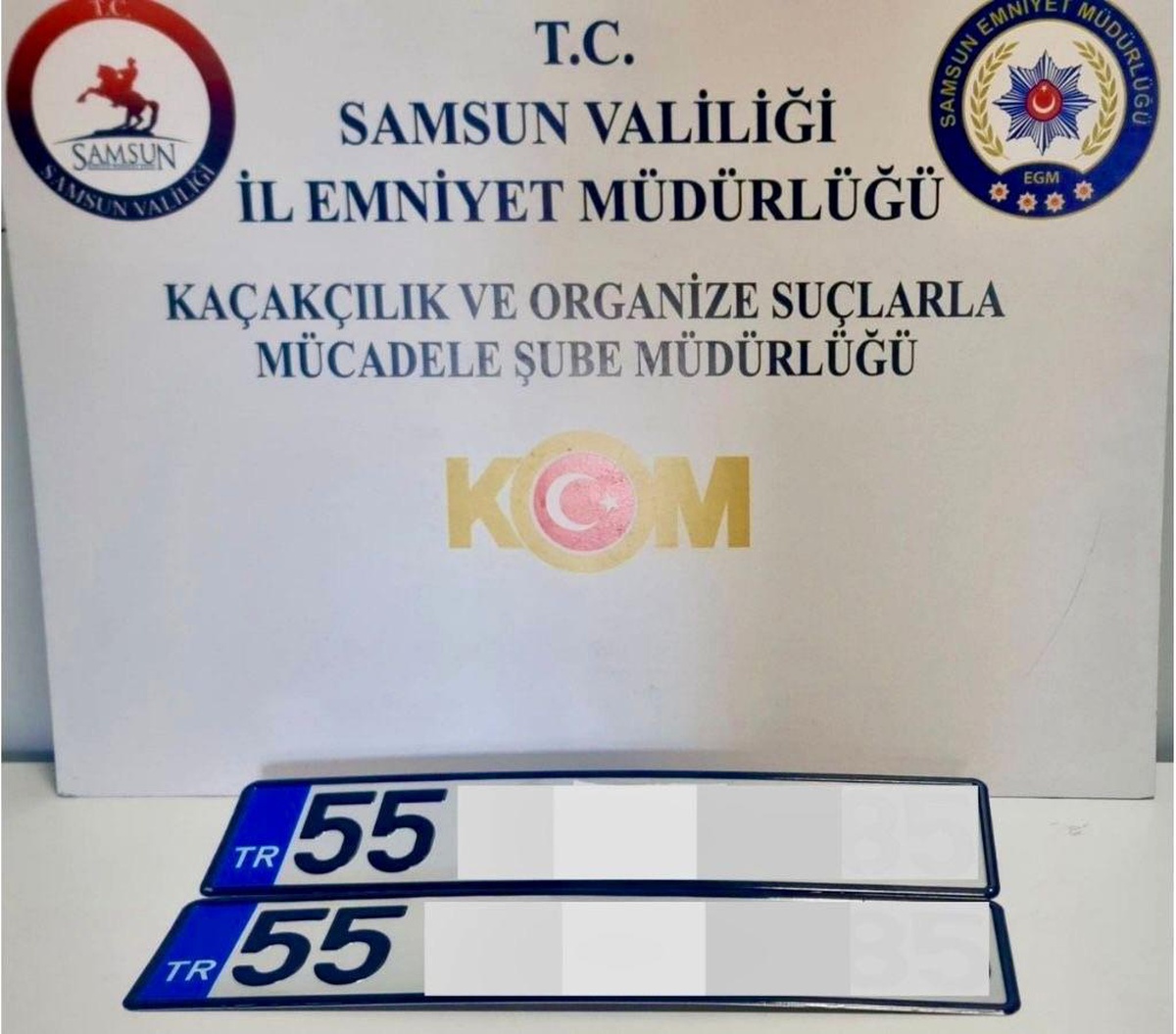 Samsun'da Sahte Plaka Kullanan Şahıs Yakalandı