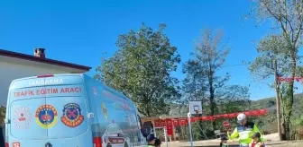 Tekkeköy'de Öğrencilere Uygulamalı Trafik Güvenliği Eğitimi