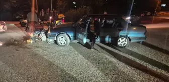 Eskişehir'de Motosikletli Kurye Trafik Kazası Geçirdi