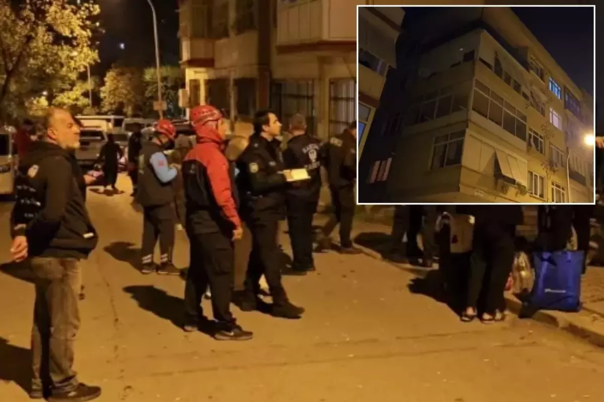 İstanbul&apos;da kolonda çatlak paniği! 17 dairelik apartman boşaltıldı