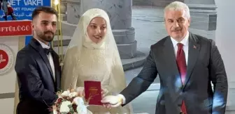 Konya'da 35 çift için toplu nikah töreni düzenlendi