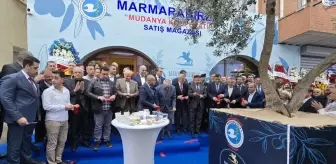 Mudanya'da Yerel Zeytin Mağazası Açıldı