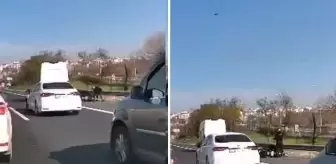 Trafikte dehşet! Tartıştığı motosikletliyi öldürmeye kalktı