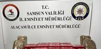 Alaçam'da Kaçakçılık Operasyonu: 19 Kilo Kaçak Tütün Ele Geçirildi