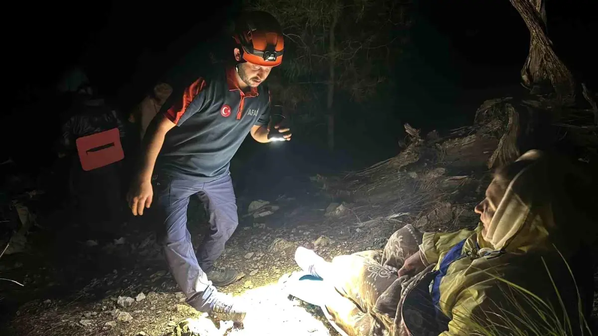 Kumluca'da Yürüyüş Yapan Ukraynalı Kadın Dağlık Alanda Mahsur Kaldı