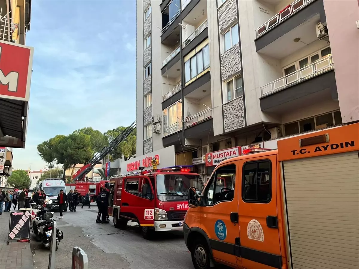 Nazilli'de Apartman Dairesinde Yangın