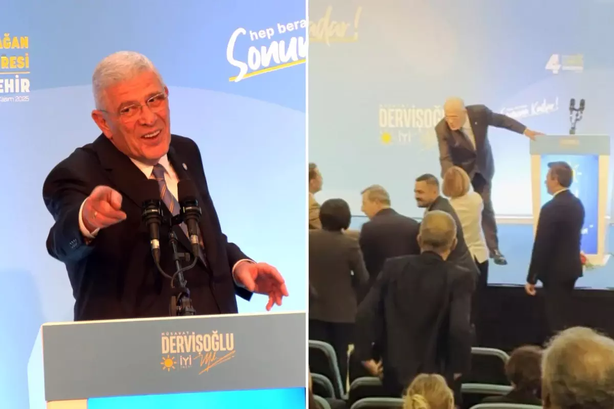 Müsavat Dervişoğlu'nun sözleri üzerine Ayşe Ünlüce salonu terk etti