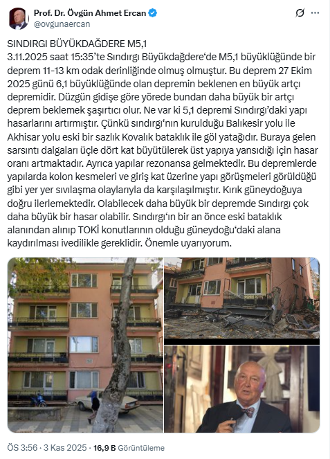 Emergency warning for Sındırgı shaken by continuous earthquakes: The fault is advancing