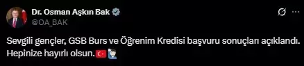 burs ve ogrenim kredisi basvuru sonuclari 19219444 6618 o