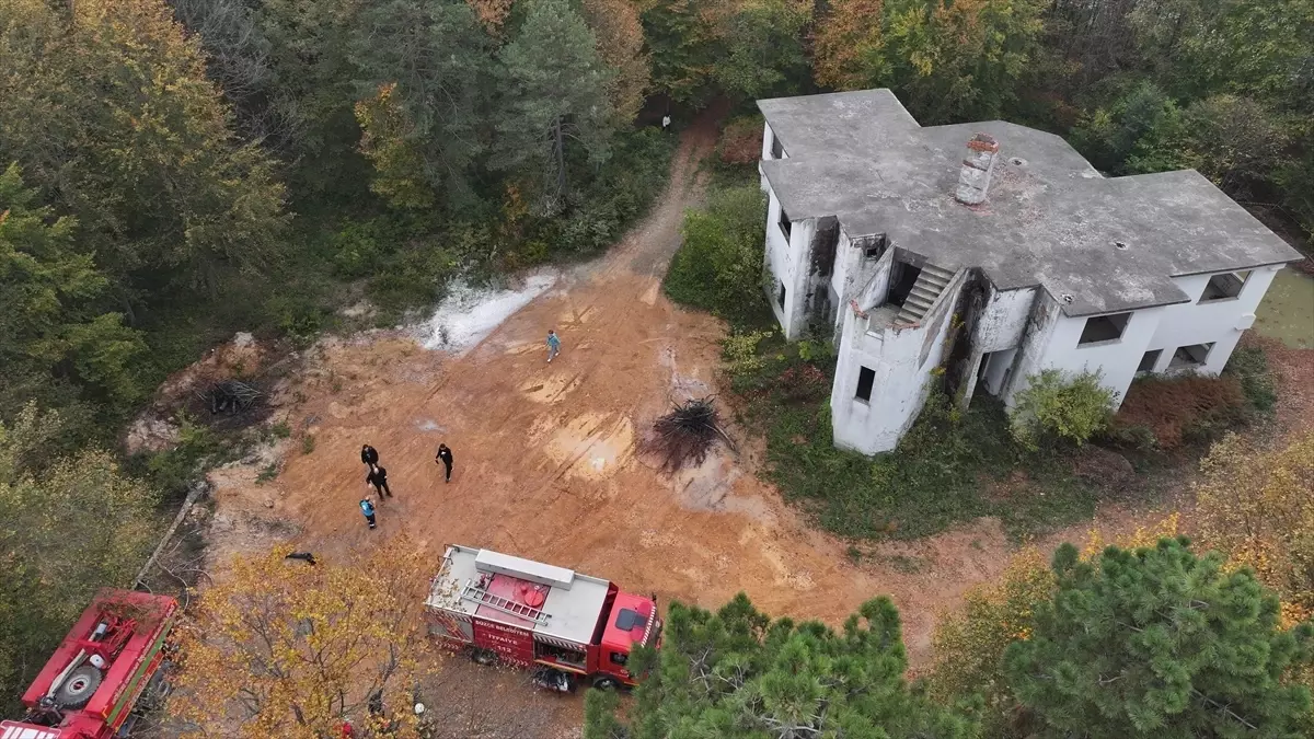Düzce'de Orman Yangını Tatbikatı Yapıldı