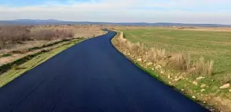 Edirne'de Köy Yolları Sıcak Asfaltla Yenileniyor