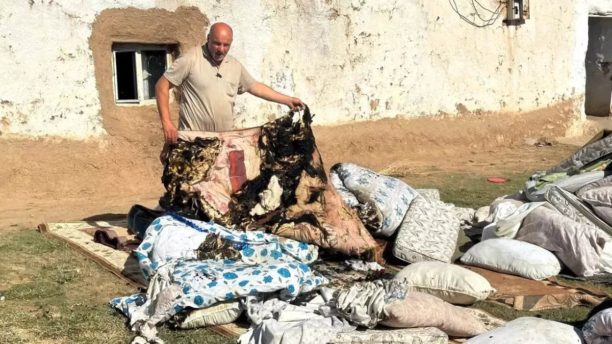 Ceylanpınar'da Yangın Korkusu: Aile Dışarıda Yaşamak Zorunda Kaldı