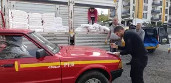 Eynesil'de Çiftçilere Tarım Kireci Tedarik Edildi