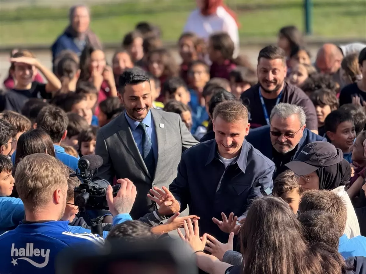 Kerem Aktürkoğlu, Aras Şamlı'nın Okul Ziyaretini Gerçekleştirdi