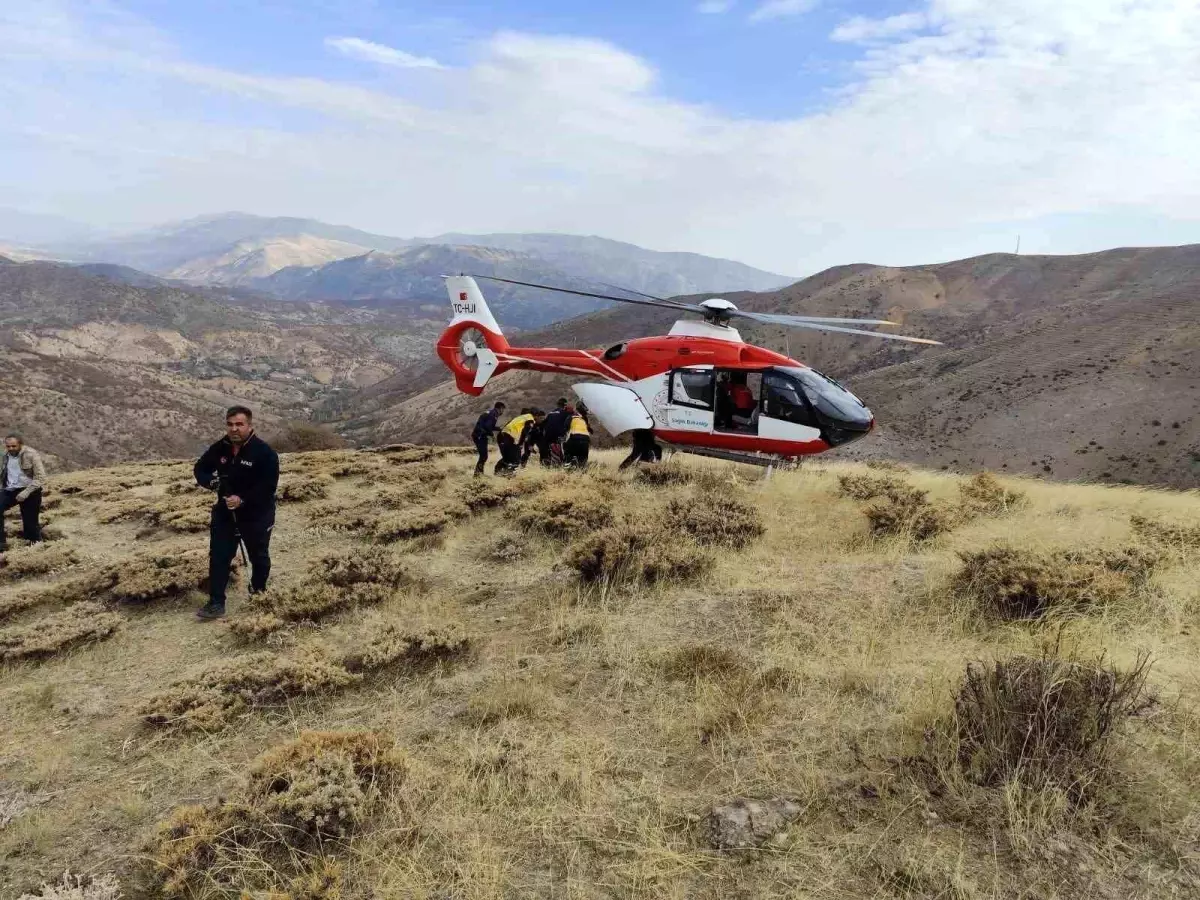 Malatya'da Uçuruma Yuvarlanan Kişi Kurtarıldı