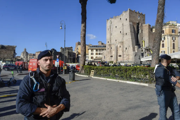 The castle from the Roman period collapsed during renovation! One worker lost his life