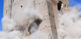 Roma dönemine ait kale tadilat sırasında çöktü! Bir işçi hayatını kaybetti