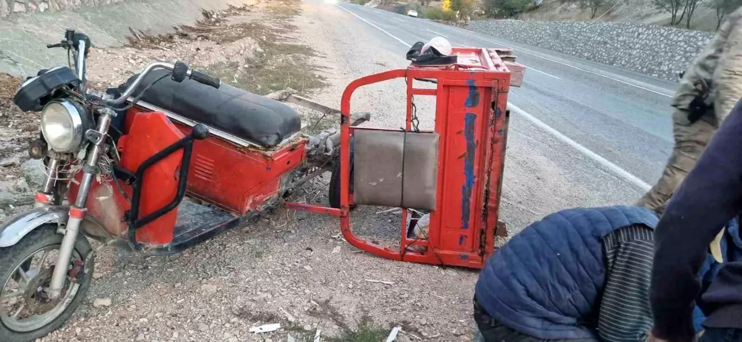 Gölbaşı'nda Sepetli Motosiklet Kazası: 1 Yaralı